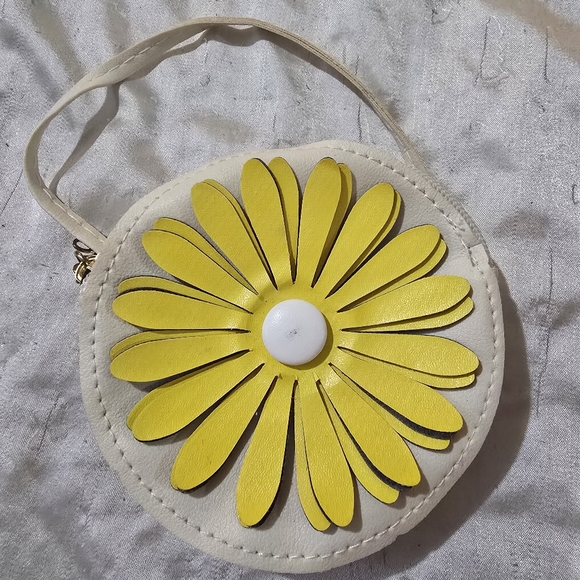 Vintage Fossil Tan Raffia W/ Leather Trim Satchel Crossbody Bag W/ Flower Pouch - Picture 14 of 16